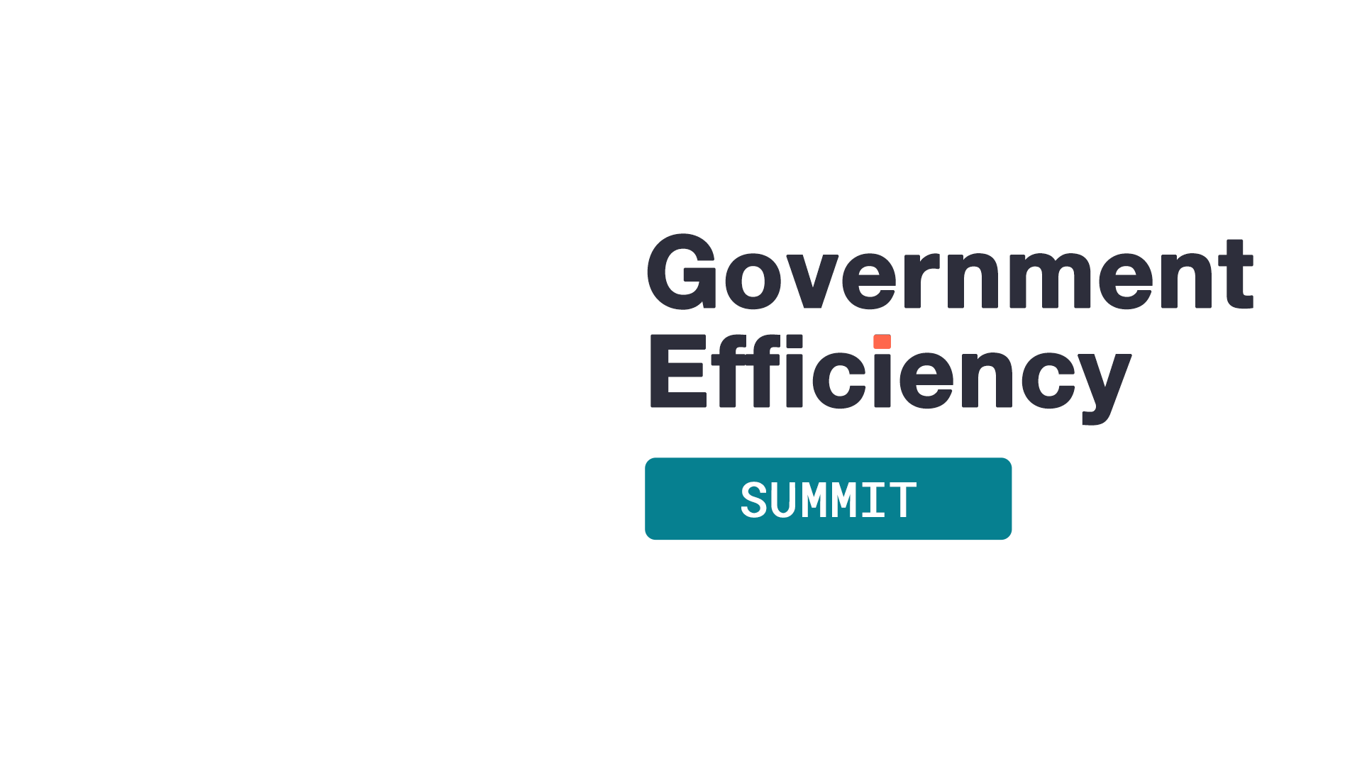 Government Efficiency Summit