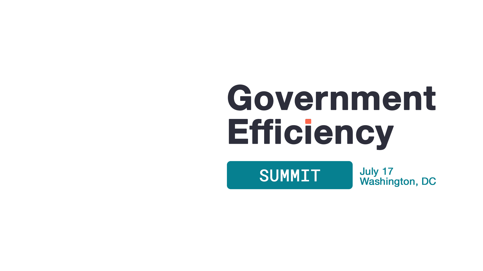 Government Efficiency Summit