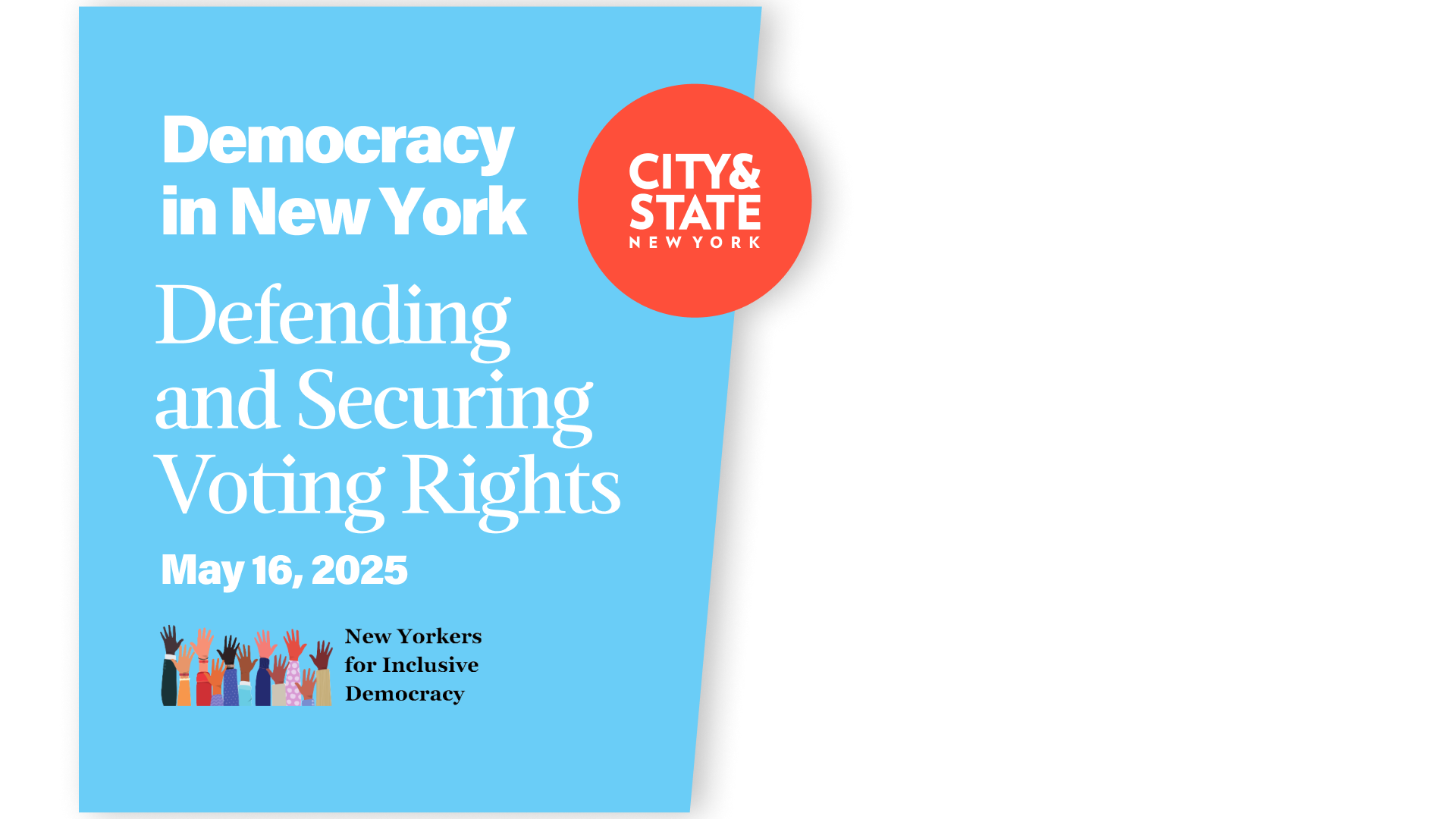 Democracy in New York Forum
