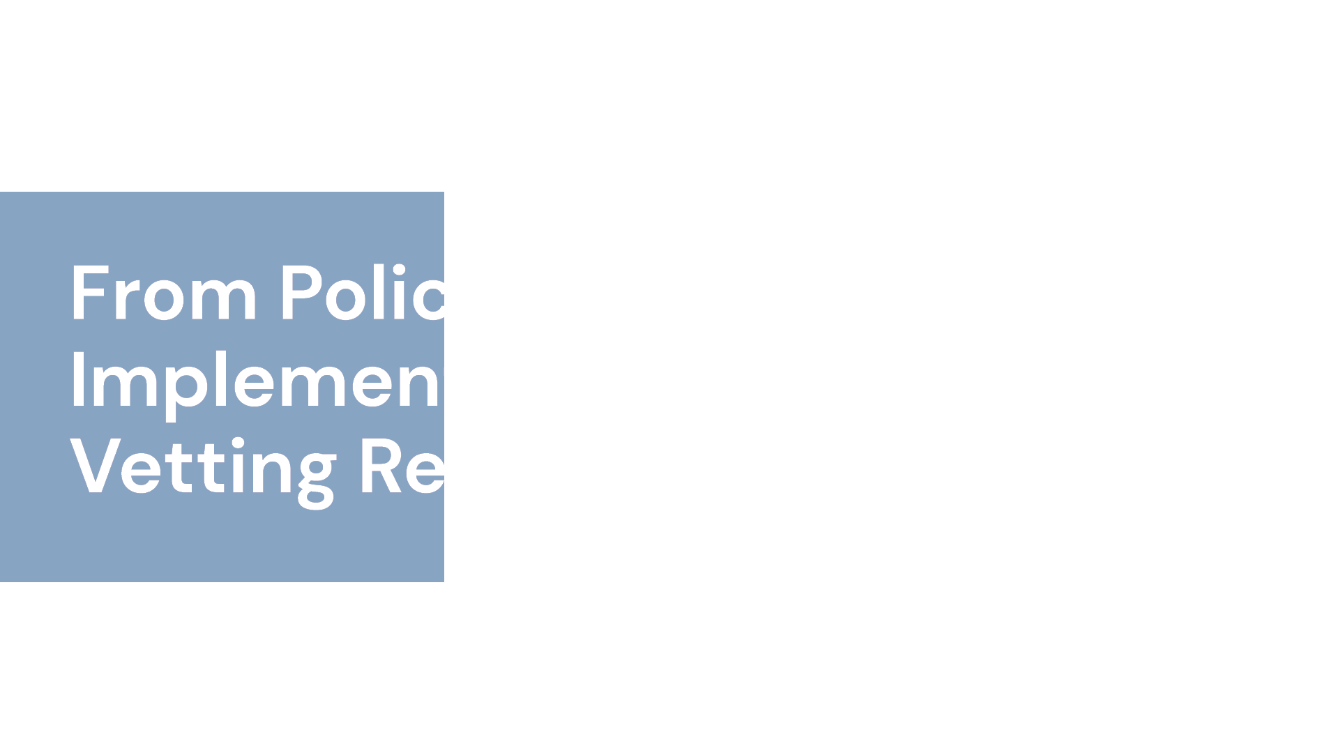 From Policy to Practice in Implementing NDAA Vendor Vetting Requirements