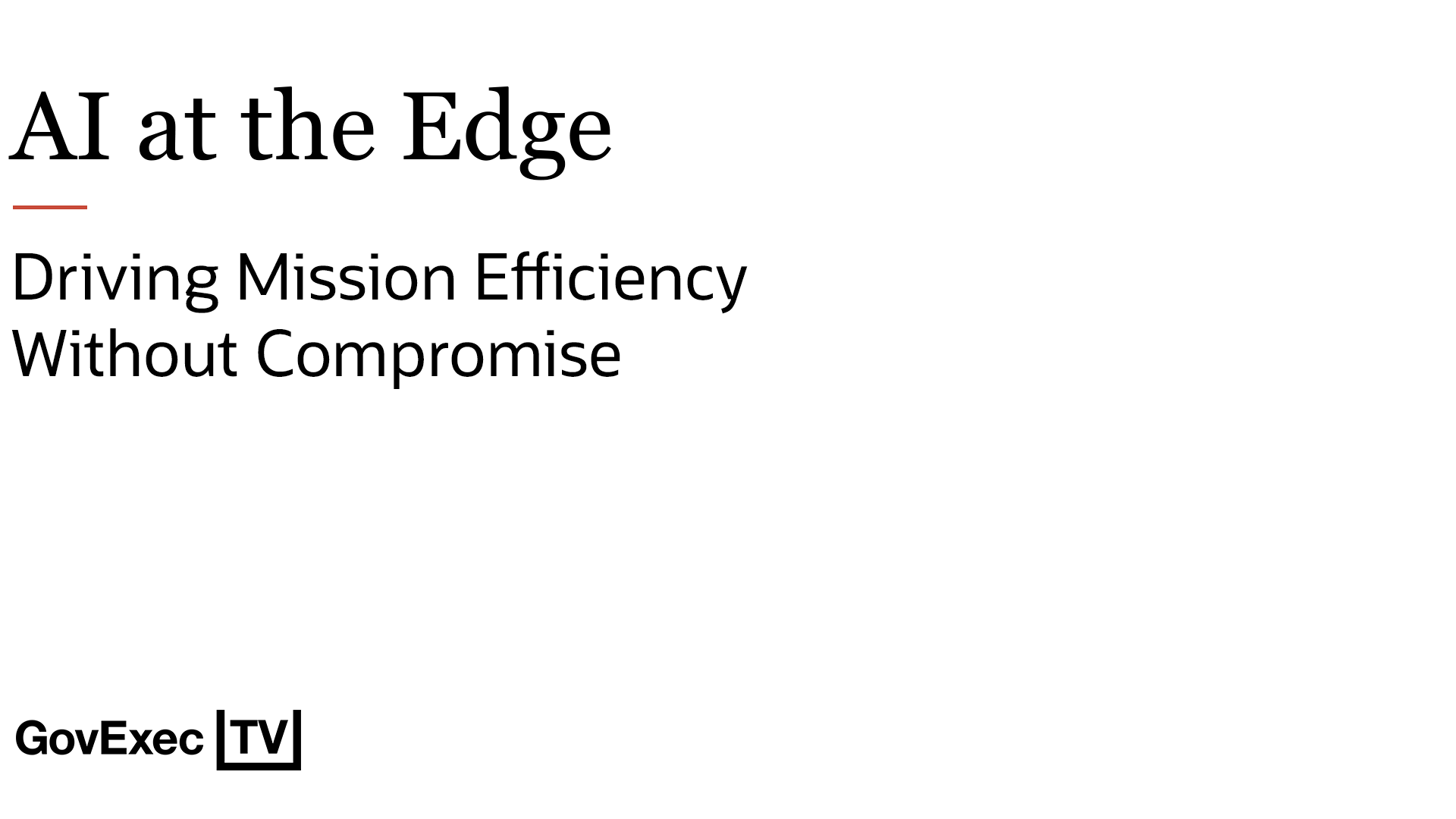 Oracle | AI at the Edge: Driving Mission Efficiency Without Compromise