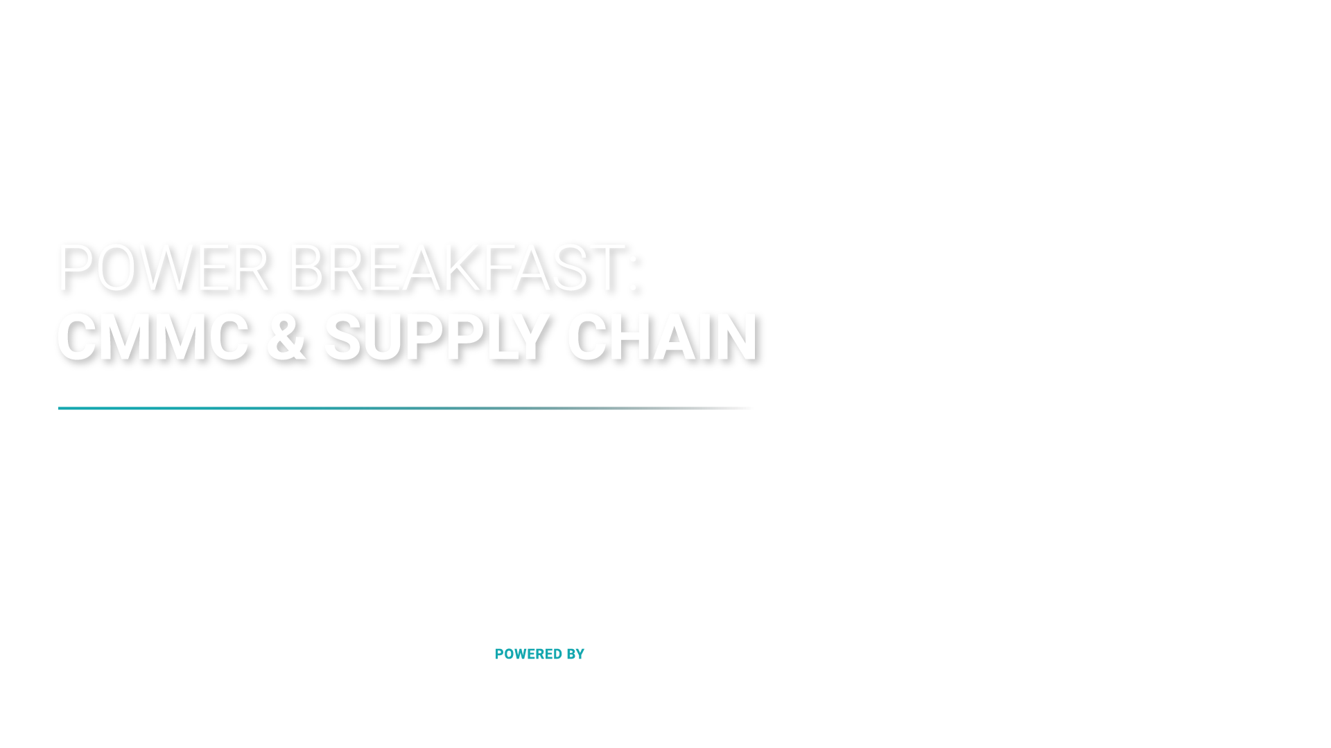 Power Breakfast: CMMC & Supply Chain 2026