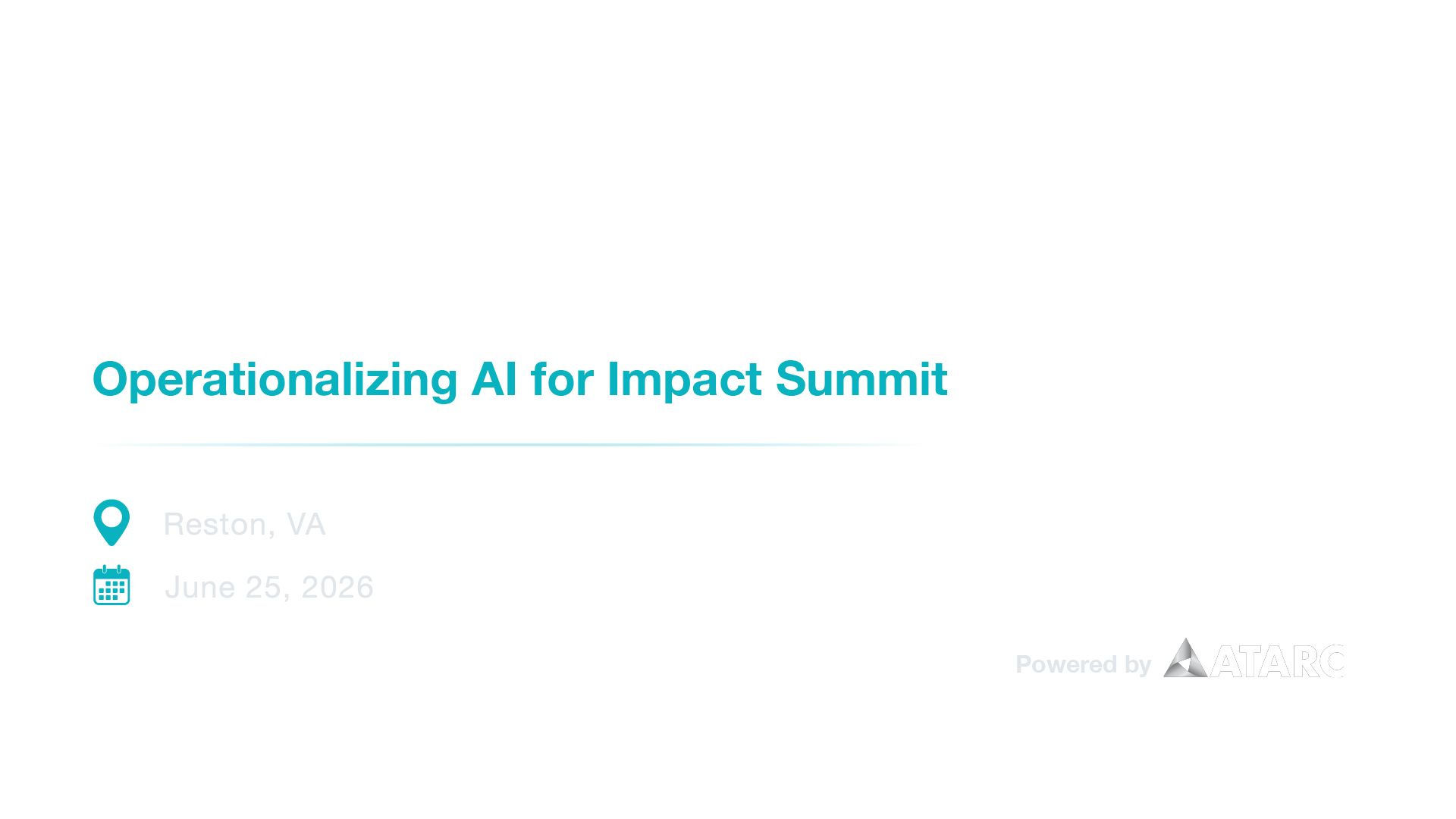 Mission AI: Operationalizing For Impact Summit