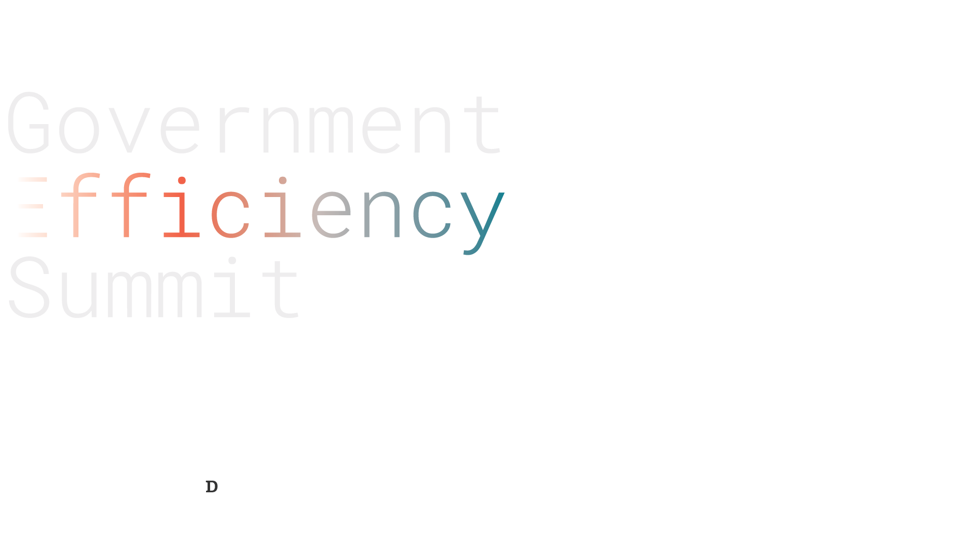 Government Efficiency Summit