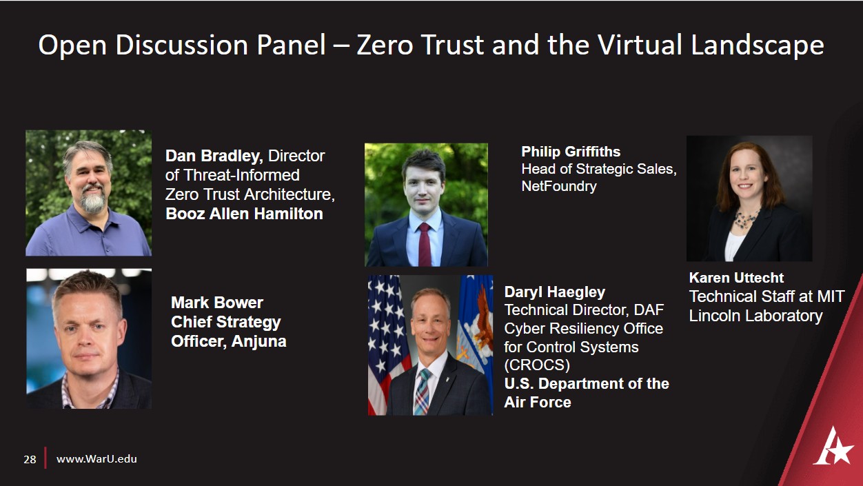 Open Discussion Panel – Zero Trust and the Virtual Landscape