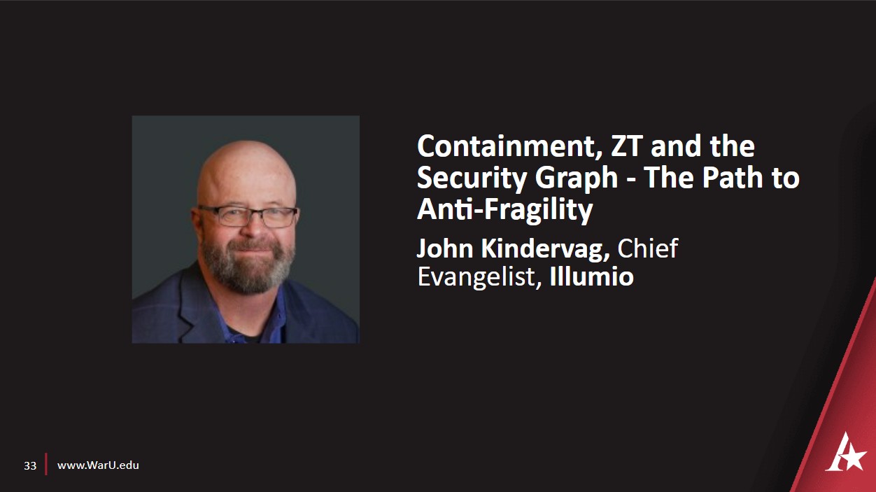 John Kindervag's Containment, ZT and the Security Graph - The Path to Anti-Fragility