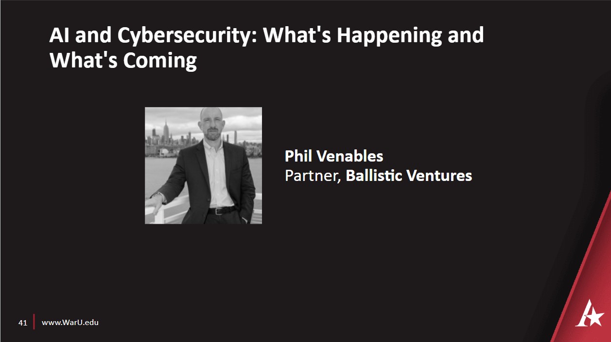 Phil Venables' AI and Cybersecurity: What's Happening and What's Coming