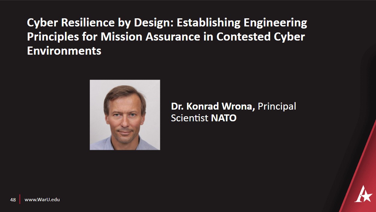 Konrad Wrona's Cyber Resilience by Design