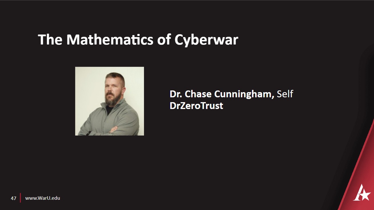 Dr. Chase Cunningham's The Mathematics of Cyberwar