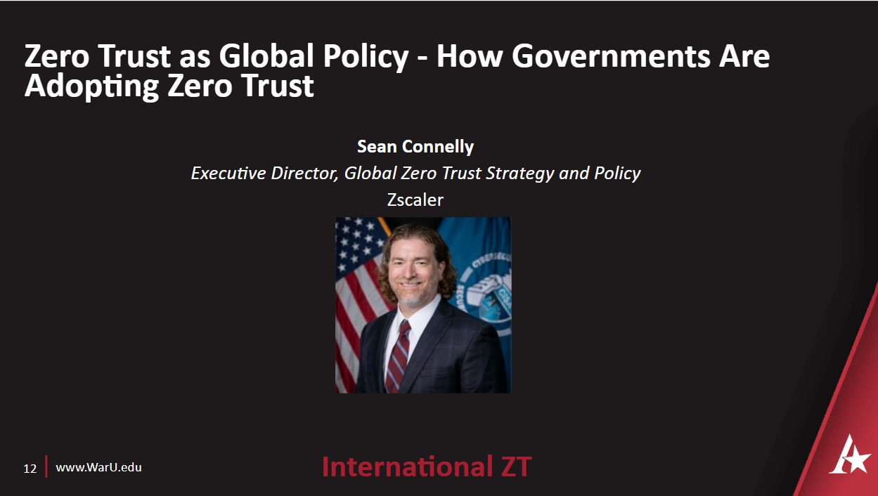 Sean Connelly's Zero Trust as Global Policy - How Governments Are Adopting Zero Trust