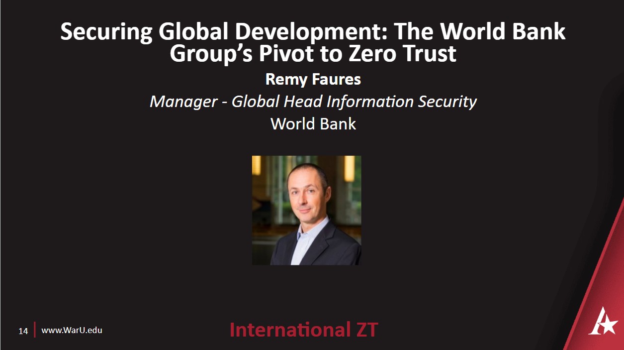 Remy Faures' Securing Global Development: The World Bank Group’s Pivot to Zero Trust