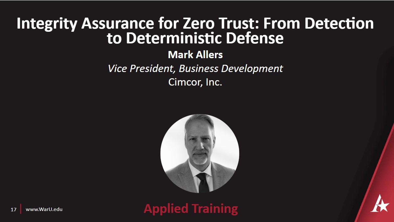 Mark Aller's Integrity Assurance for Zero Trust