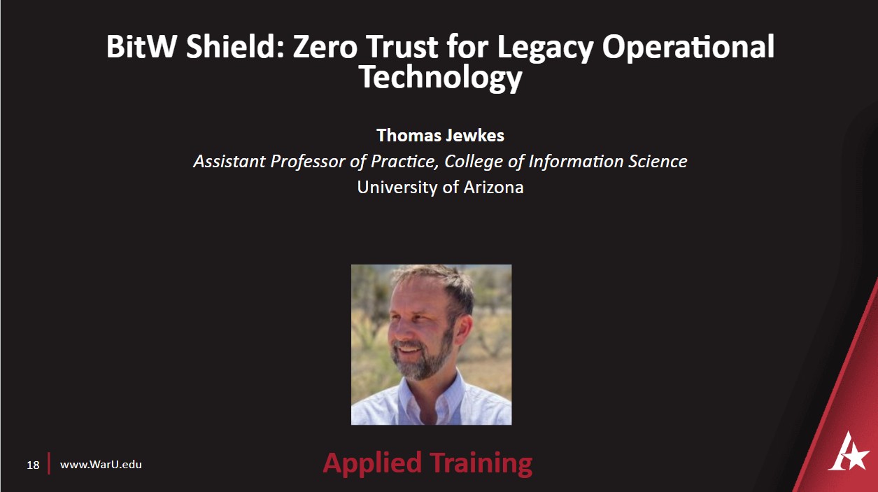 Thomas Jewkes' BitW Shield: Zero Trust for Legacy Operational Technology