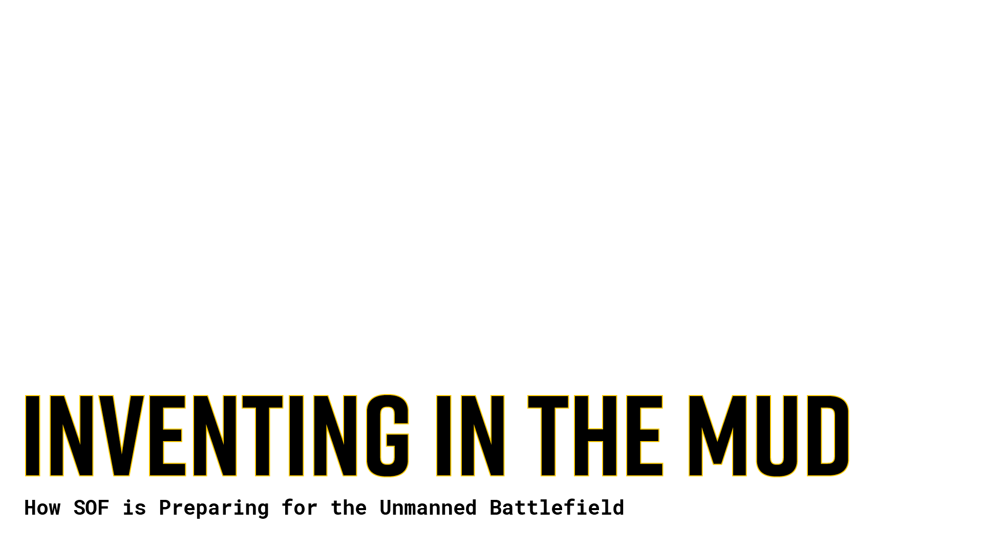 Cocktail and Conversation: Inventing in the Mud