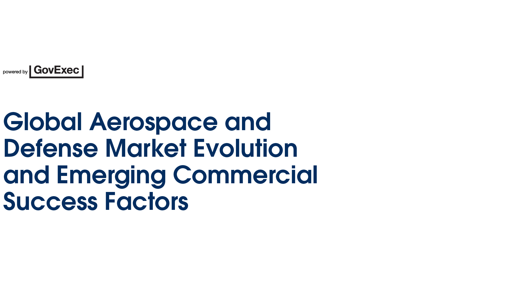 Salesforce | Global Aerospace and Defense Market Evolution and Emerging Commercial Success Factors