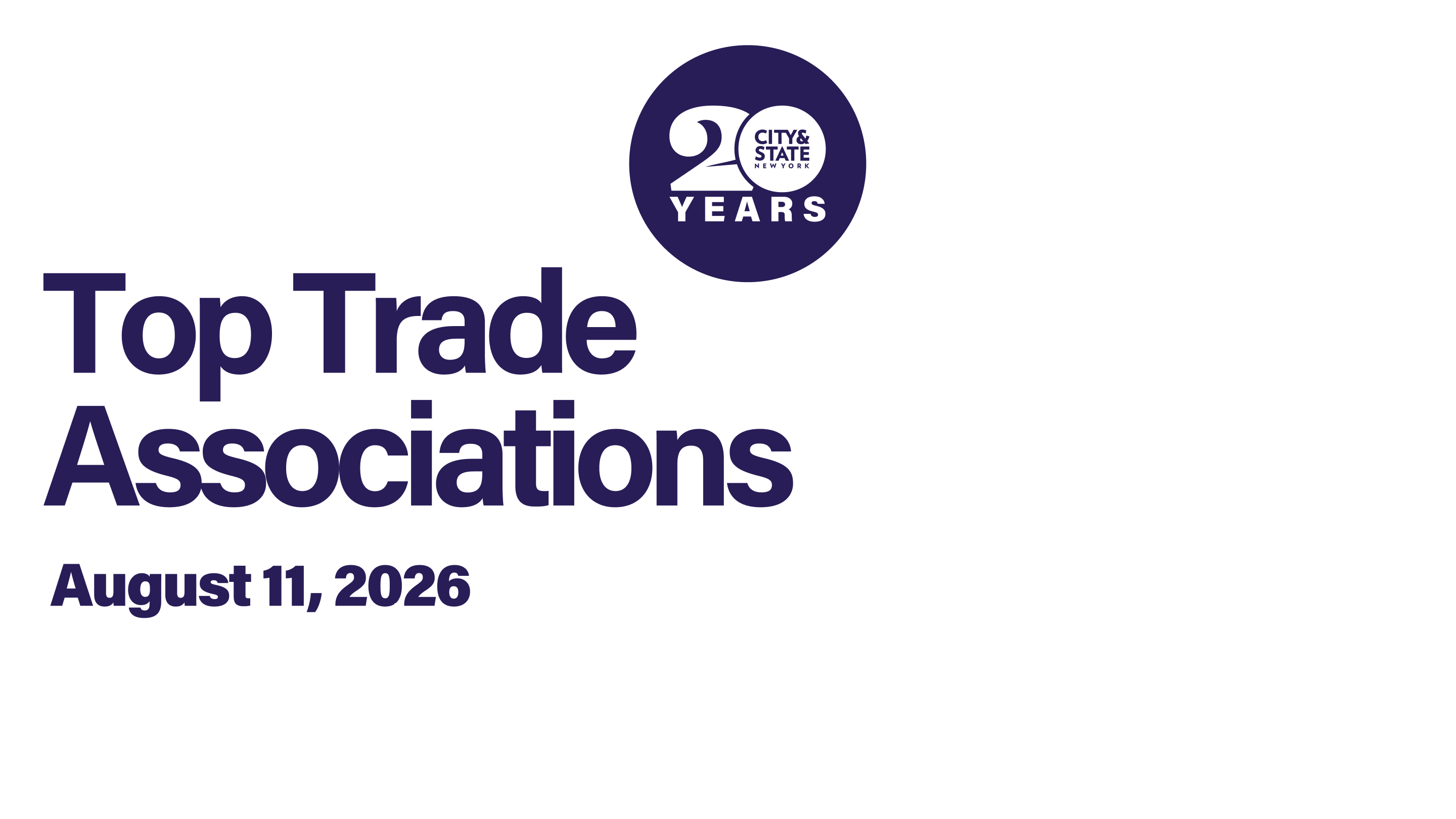 2026 Top Trade Associations