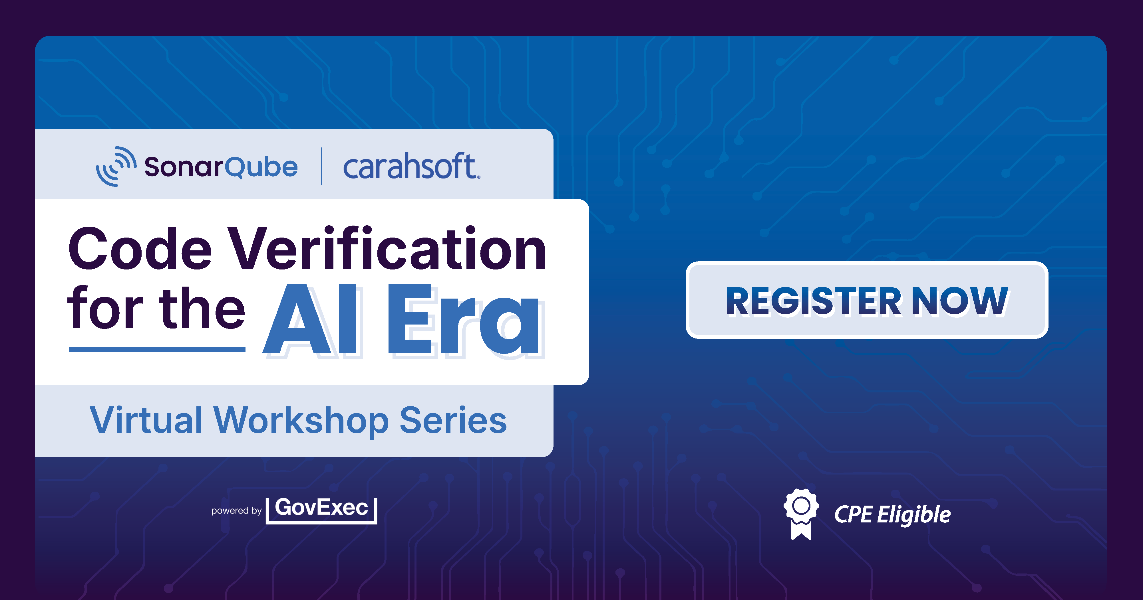 Sonar/Carahsoft | Code Verification for the AI Era Workshop Series Thumbnail