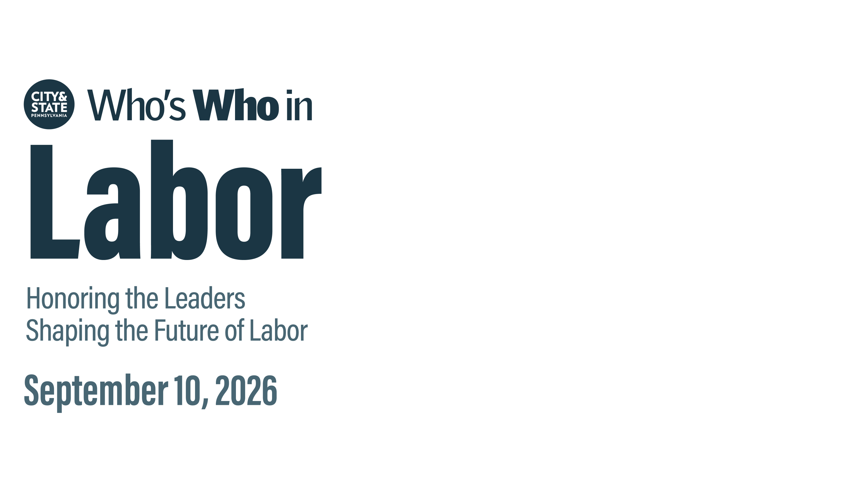 2026 Who's Who in Labor