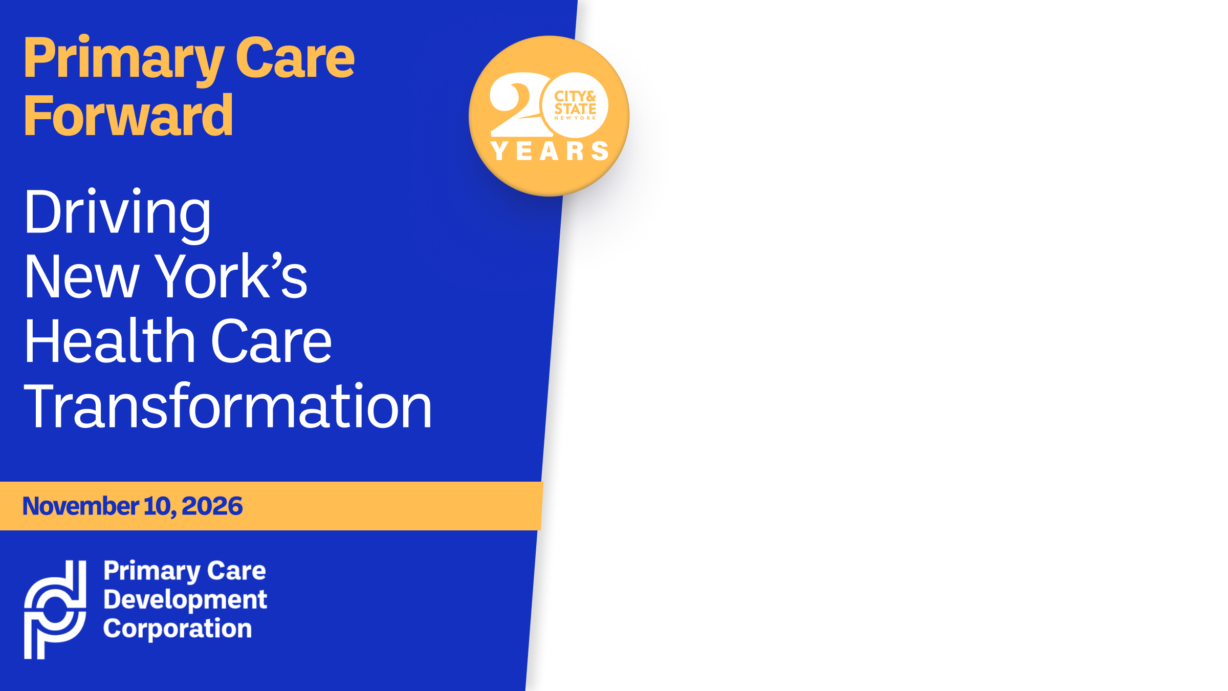 Primary Care Forward: Driving New York’s Health Care Transformation