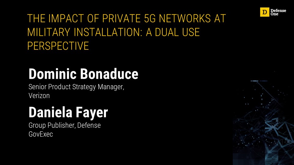 The Impact of Private 5G Networks at Military Installation: a Dual Use Perspective Thumbnail