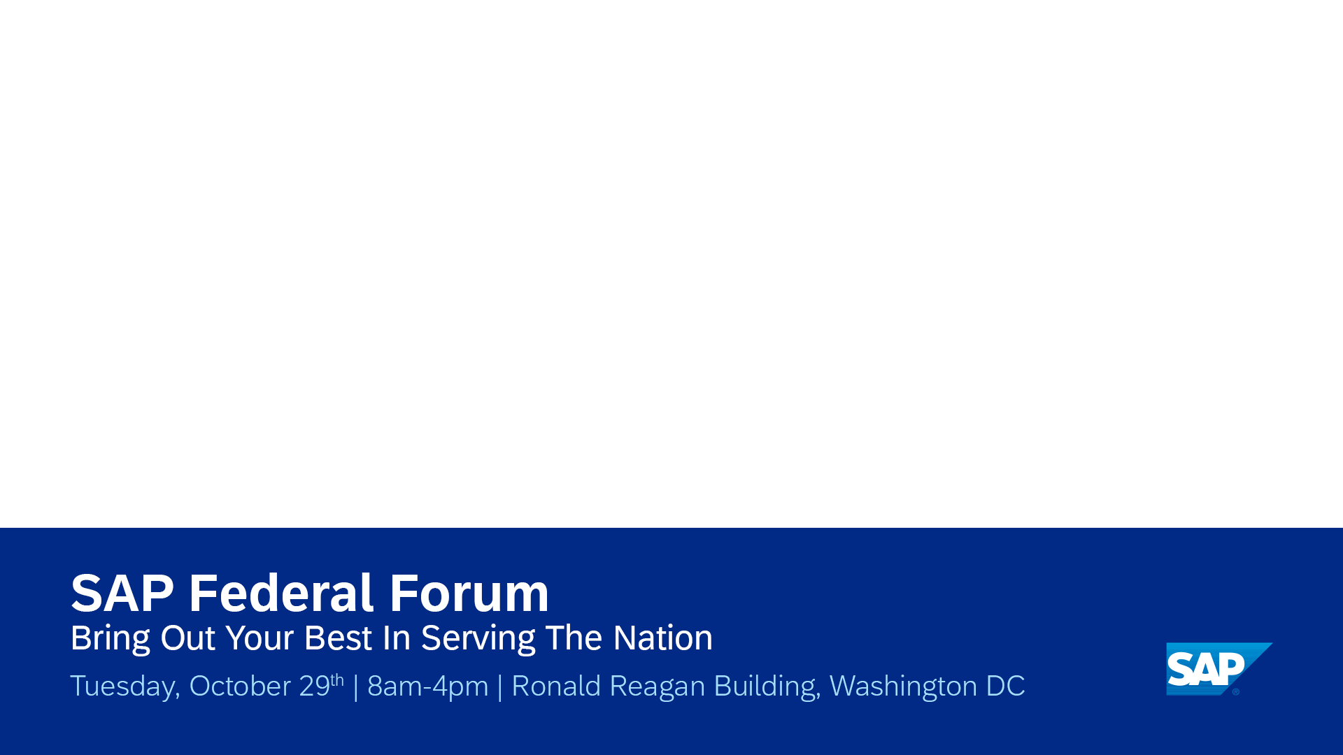 SAP Federal Forum 2024