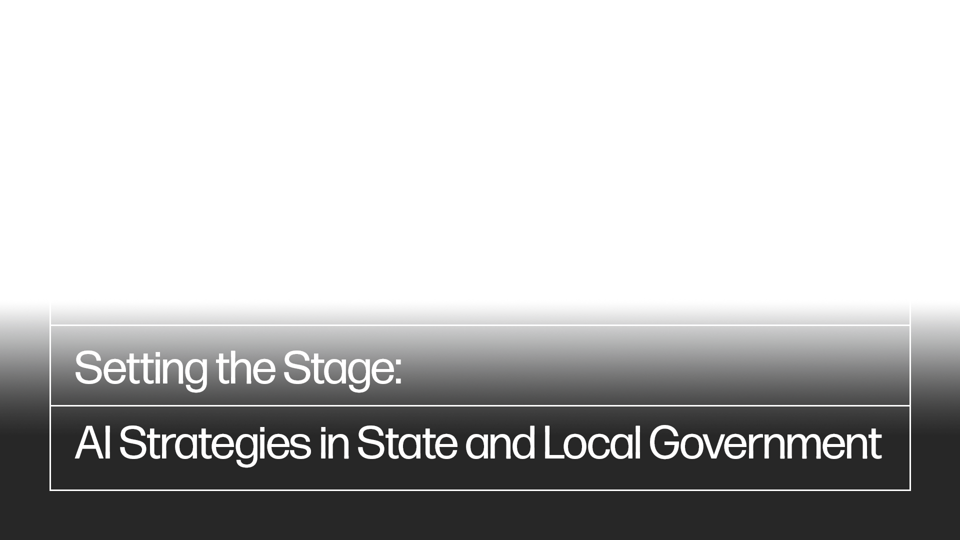 HP | Setting the Stage: AI Strategies in State and Local Government