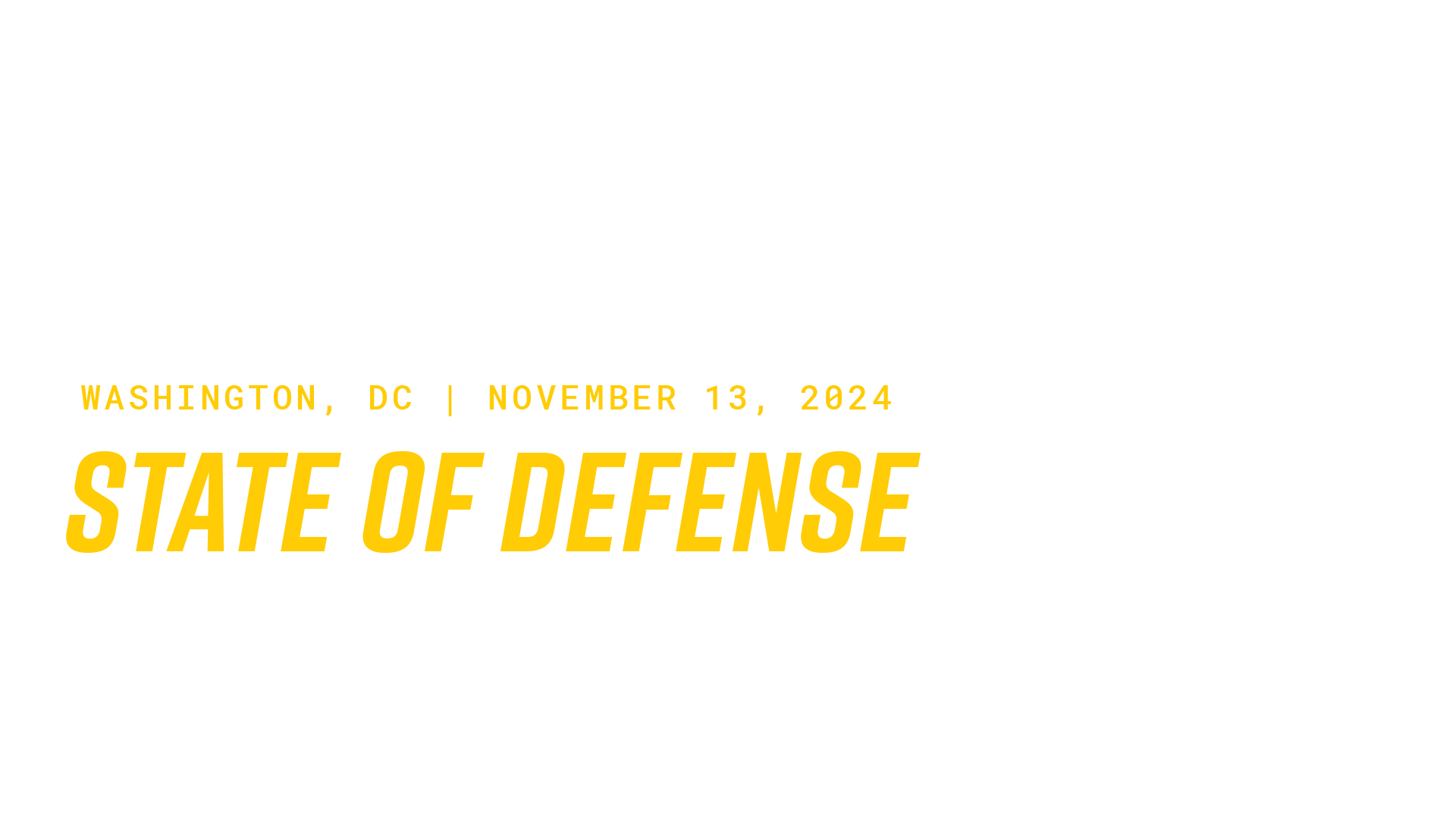 State of Defense Business